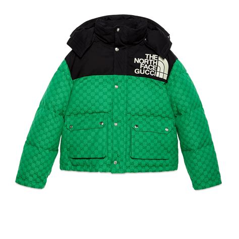 green the north face gucci jacket|north face x Gucci outlet.